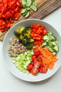 Healthy vegetables salad bowl